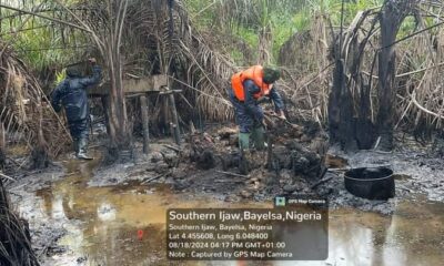 Nigerian Navy Smashes Illegal Refining Operations in Bayelsa State [Photos]