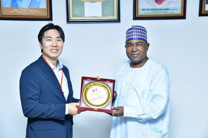 NDLEA Chief Marwa Bids Farewell to Outgoing South Korean Intelligence Envoy [Photos]