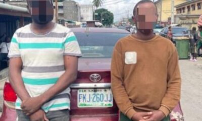 Suspected Car Thieves Apprehended in Lagos, Police Recover Cache of Stolen Parts