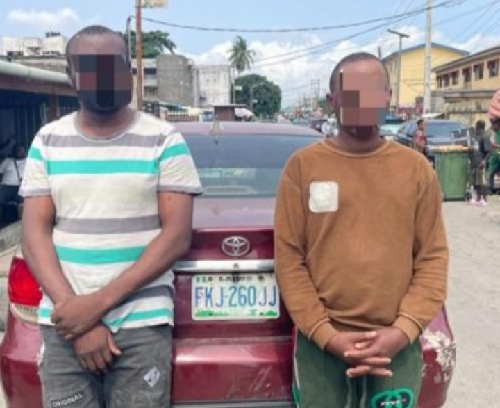 Suspected Car Thieves Apprehended in Lagos, Police Recover Cache of Stolen Parts