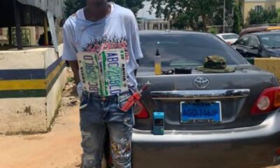 FCT Police Recover Stolen Toyota Corolla, Apprehend Suspect (Photos)