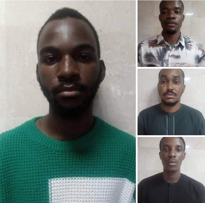 Cybercrime Doesn't Pay: Abuja Court Jails Four Internet Fraudsters [Photos]