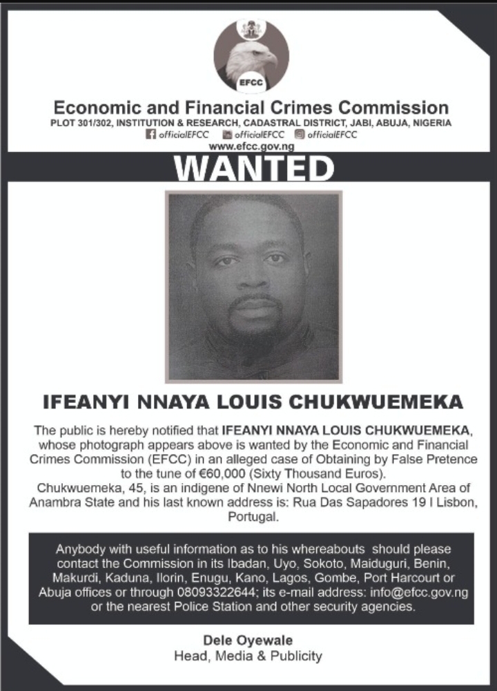 Top 10 Most Wanted Persons by EFCC 2024