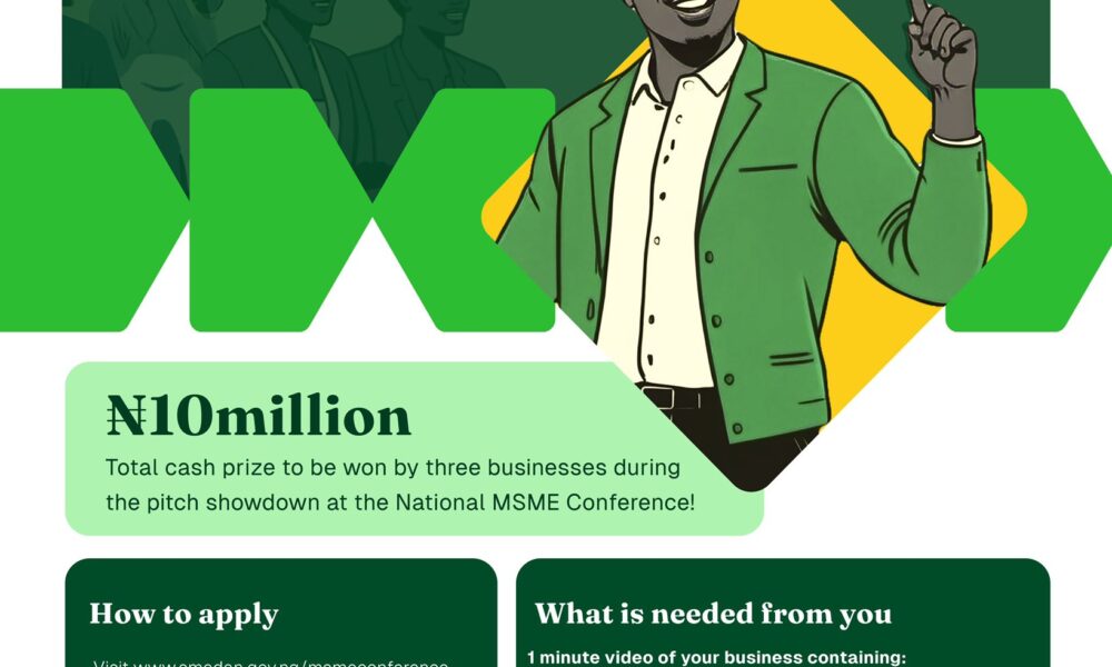 Apply Now: SMEDAN Pitch competition (Up to 10 million Naira in Grants)