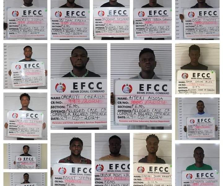 17 Internet Fraudsters Convicted and Jailed in Benin City