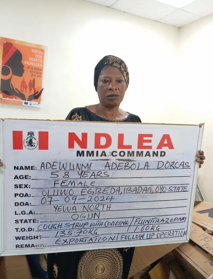 NDLEA Arrests Businesswoman, Auto Parts Dealer for Trafficking UK-Bound Opioids, Cocaine