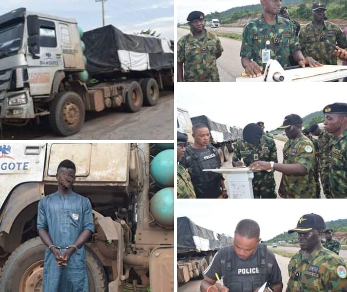 Navy Nabs Suspect Behind Dangote Cement Truck Theft [Photos]