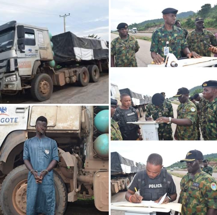 Navy Nabs Suspect Behind Dangote Cement Truck Theft [Photos]