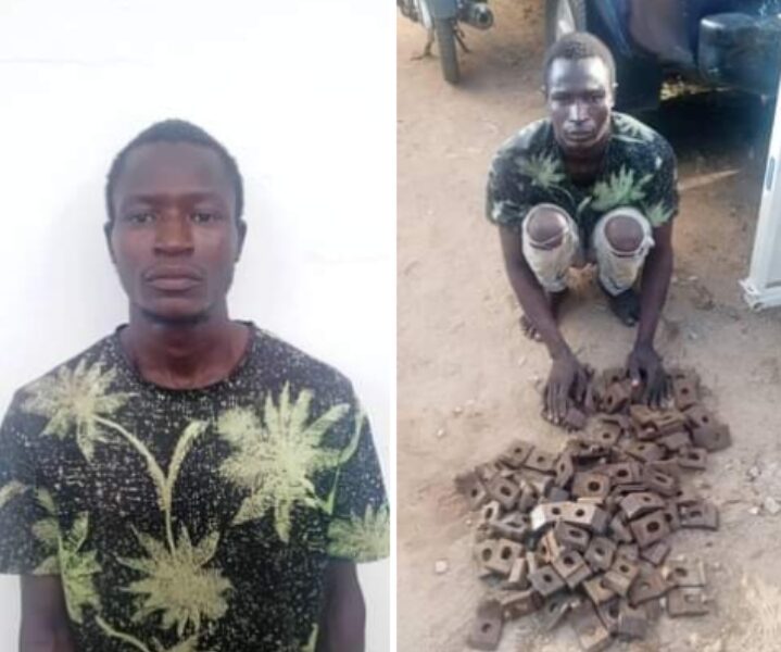 Bauchi Police Arrest Rail Track Vandal, Recover Stolen Components