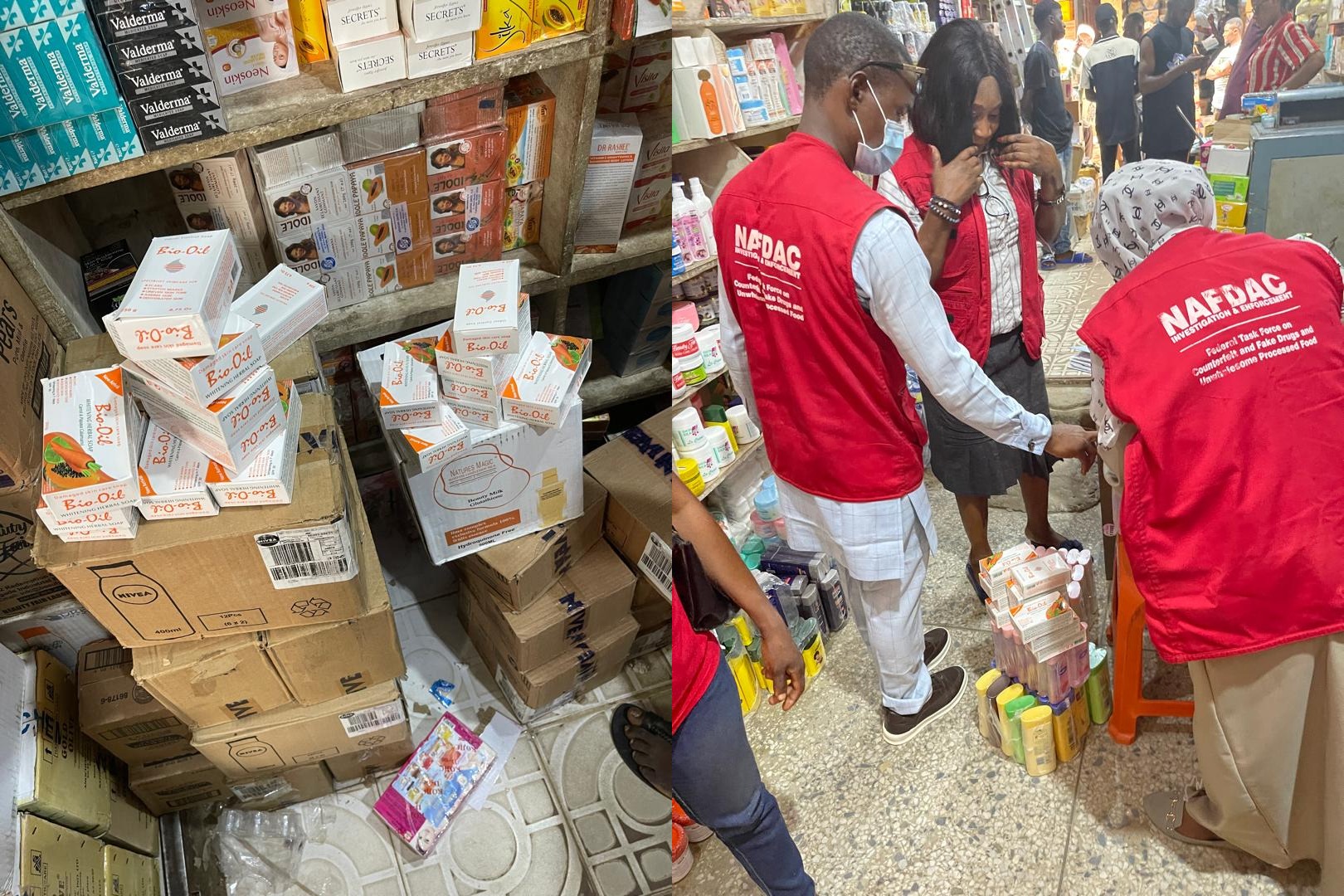 Abuja Supermarket Raid: NAFDAC Impounds Fake, Expired Goods Worth N37m